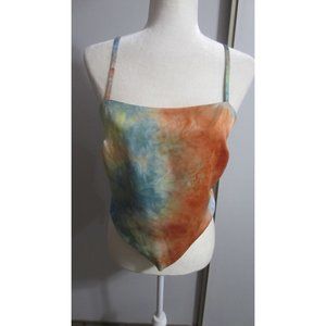 Wearever Large Tie Dye Hankerchief Casual Beach Vacation Top